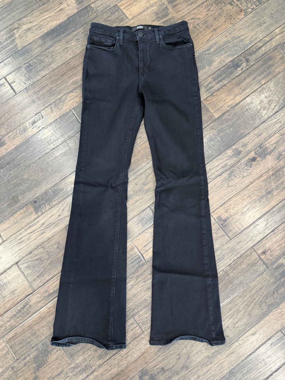 Hudson Barbara Jeans 29 Saturated Black High Rise Bootcut Stretch Denim
